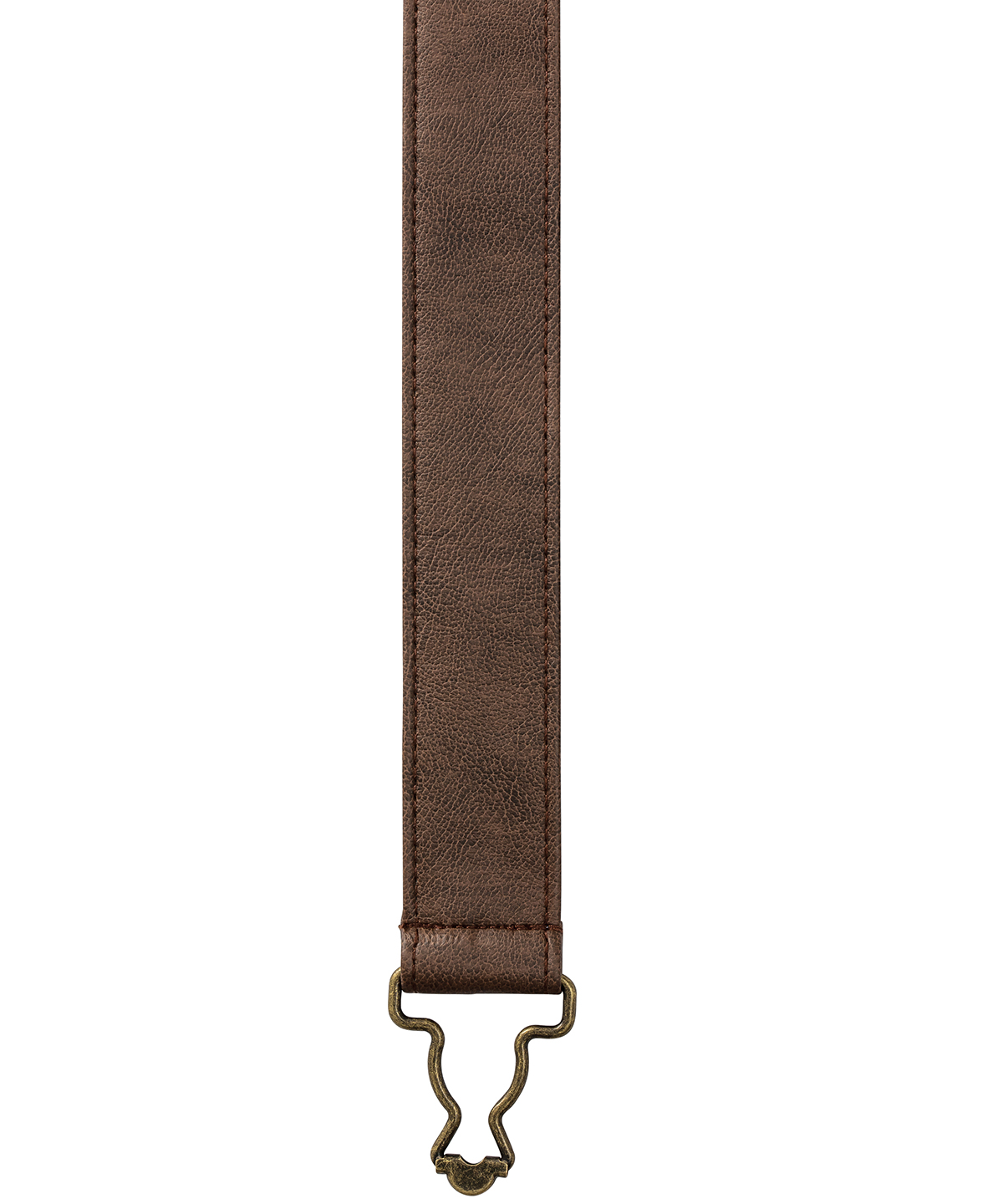 Cross Back Interchangeable Apron Straps Brown Faux Leather Size One Size