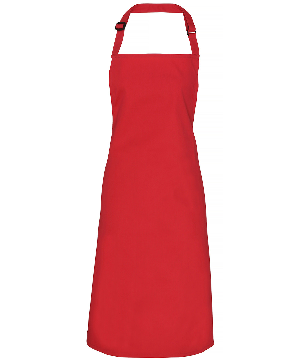 100% Polyester Bib Apron Red Size One Size