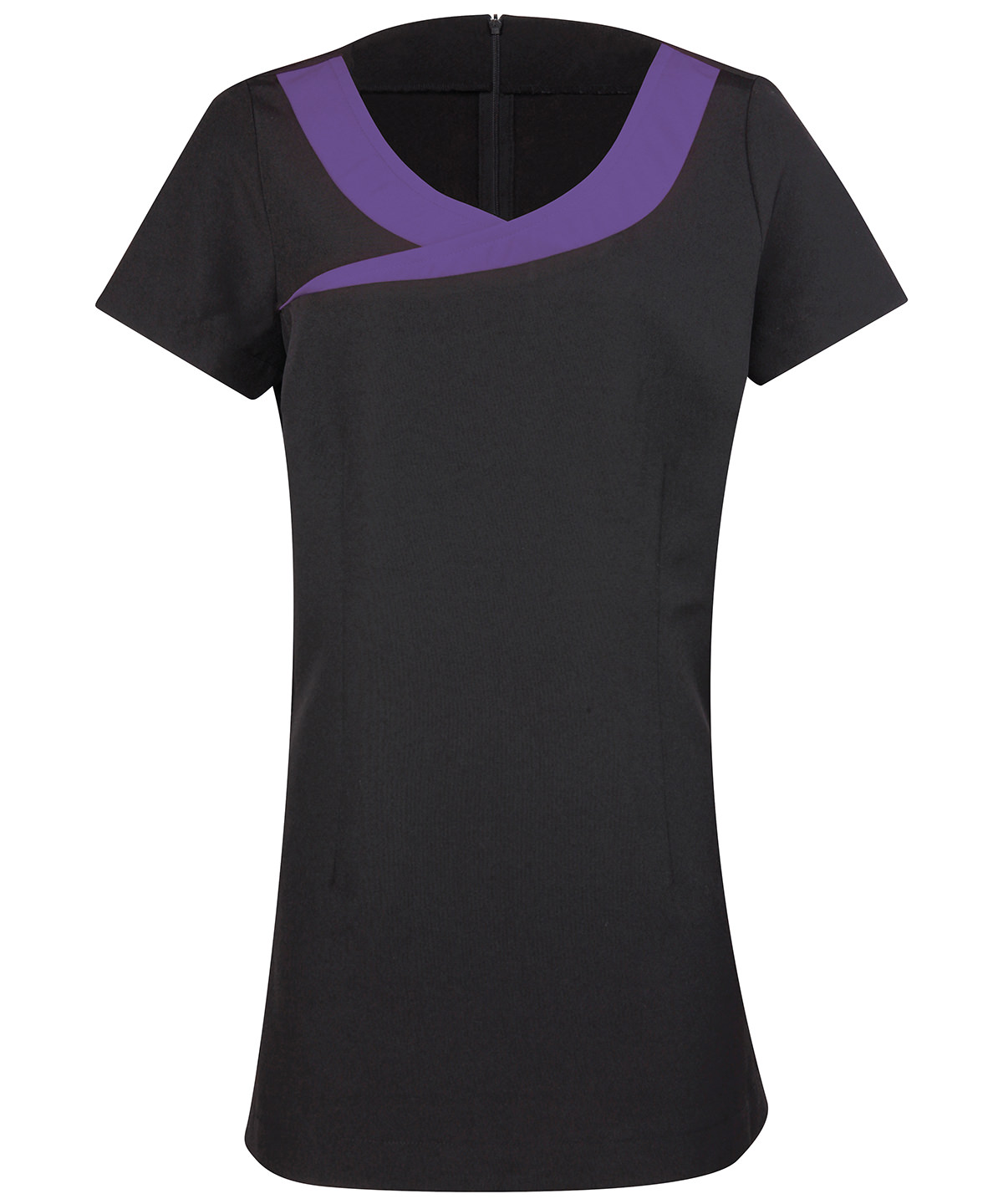 Ivy Beauty And Spa Tunic Black/Purple Size 8