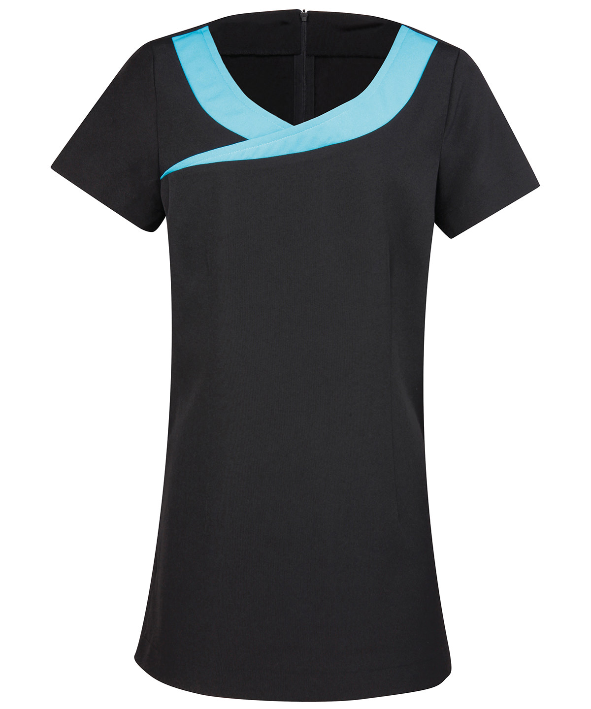 Ivy Beauty And Spa Tunic Black/Turquoise Size 12