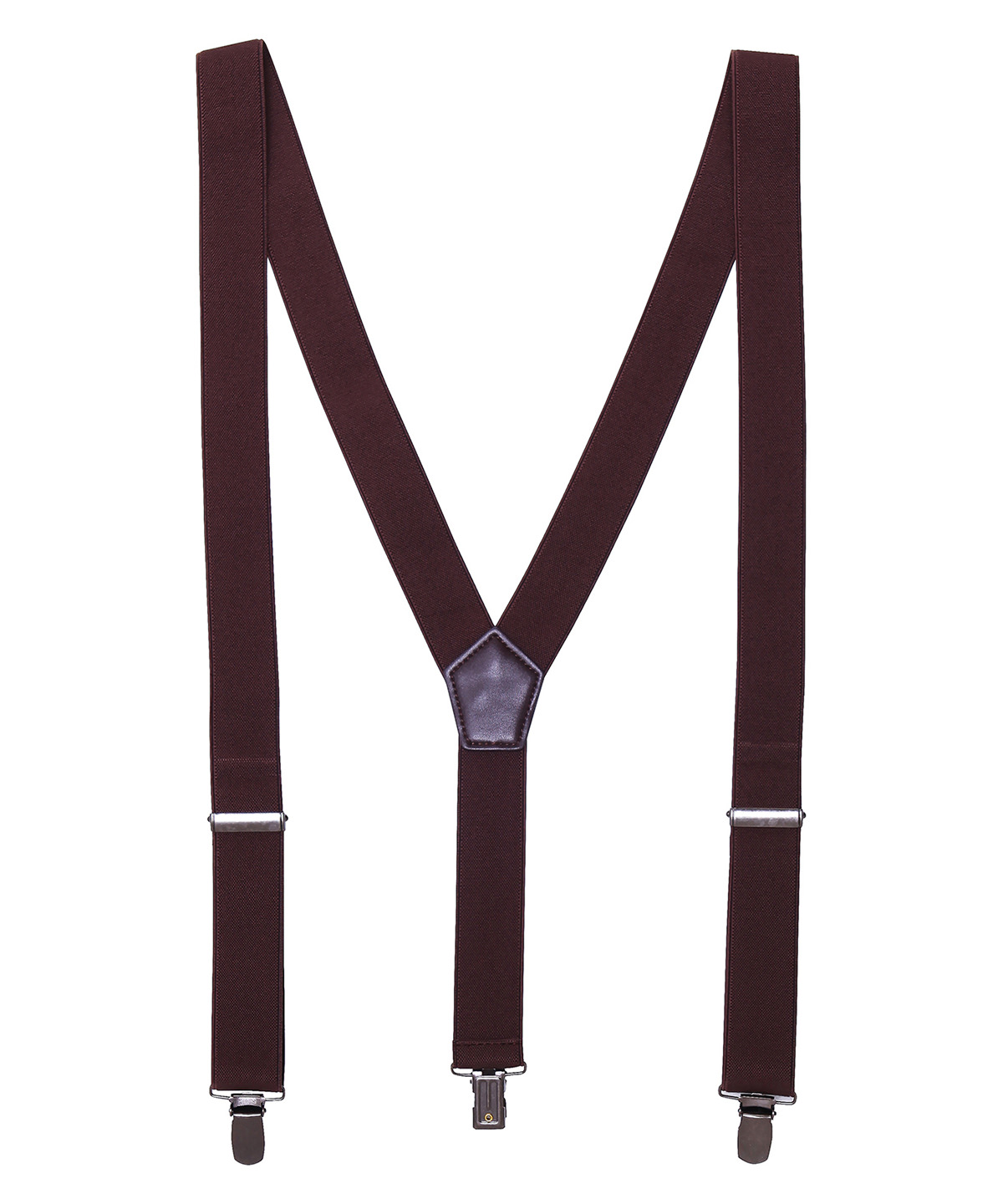 Clip-On Trouser Braces Brown Size One Size