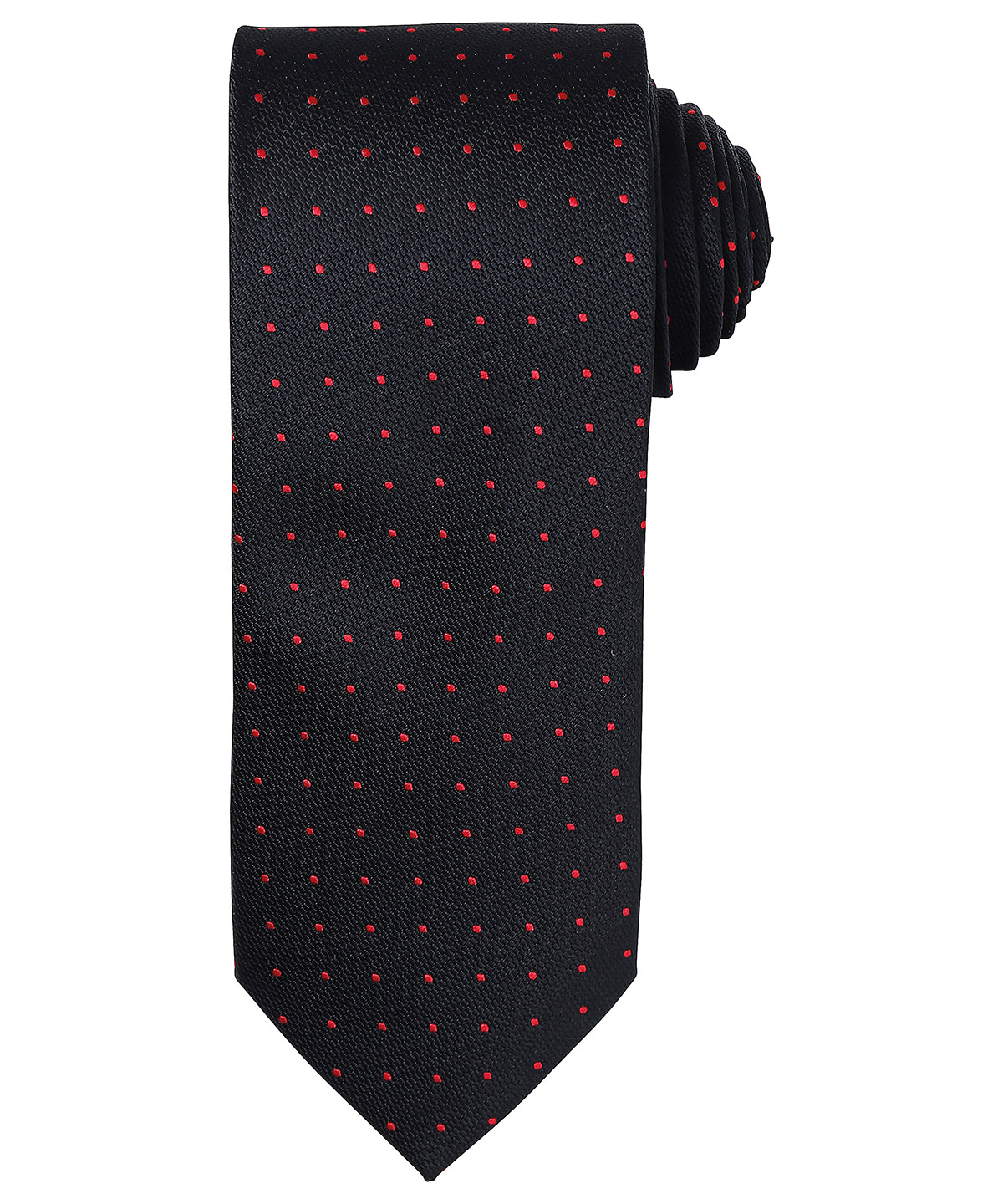 Micro Dot Tie Black/Red Size One Size