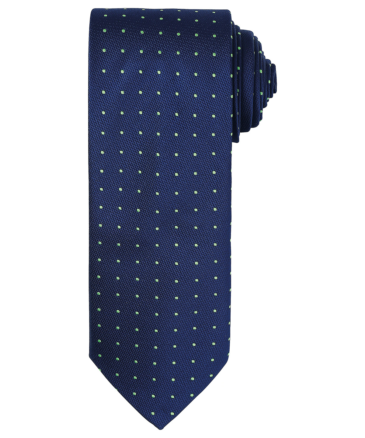 Micro Dot Tie Navy/Lime Size One Size