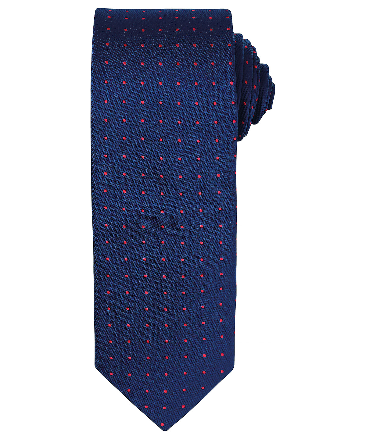 Micro Dot Tie Navy/Red Size One Size