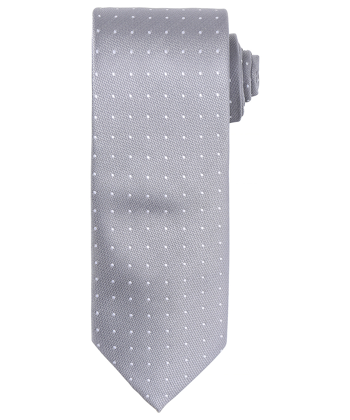 Micro Dot Tie Silver/White Size One Size