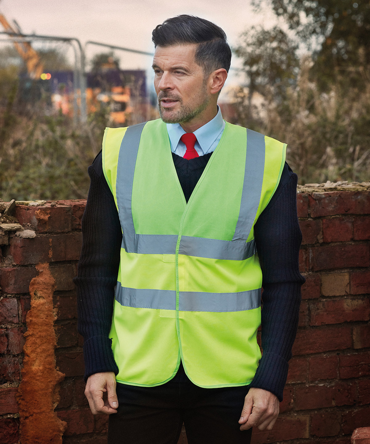 Hi-vis 2-band-and-braces waistcoat (HVW100) Hi-vis 2-band-and-braces waistcoat (HVW100)