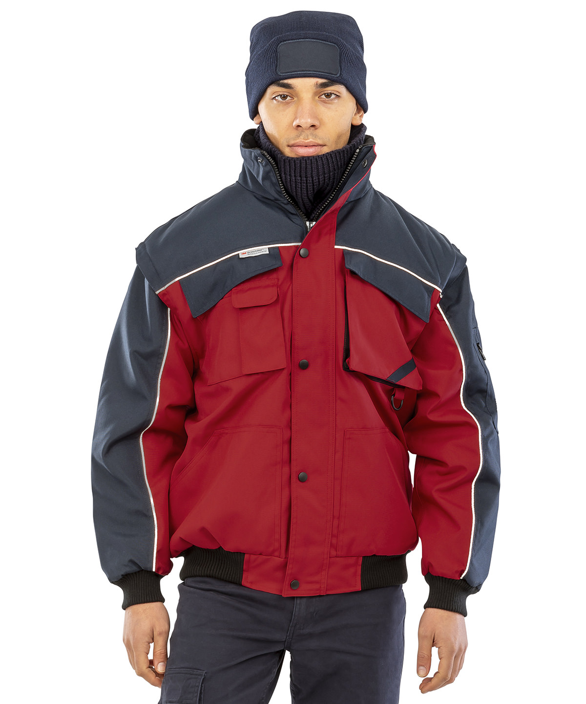 Picture of Work-Guard zip sleeve heavy-duty pilot jacket