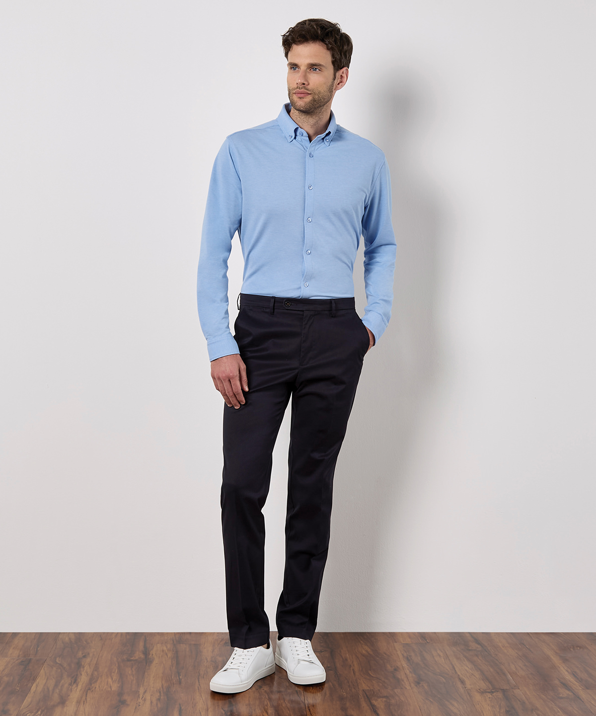 Long sleeve Superwash® 60° piqué shirt (tailored fit) Long sleeve Superwash® 60° piqué shirt (tailored fit)