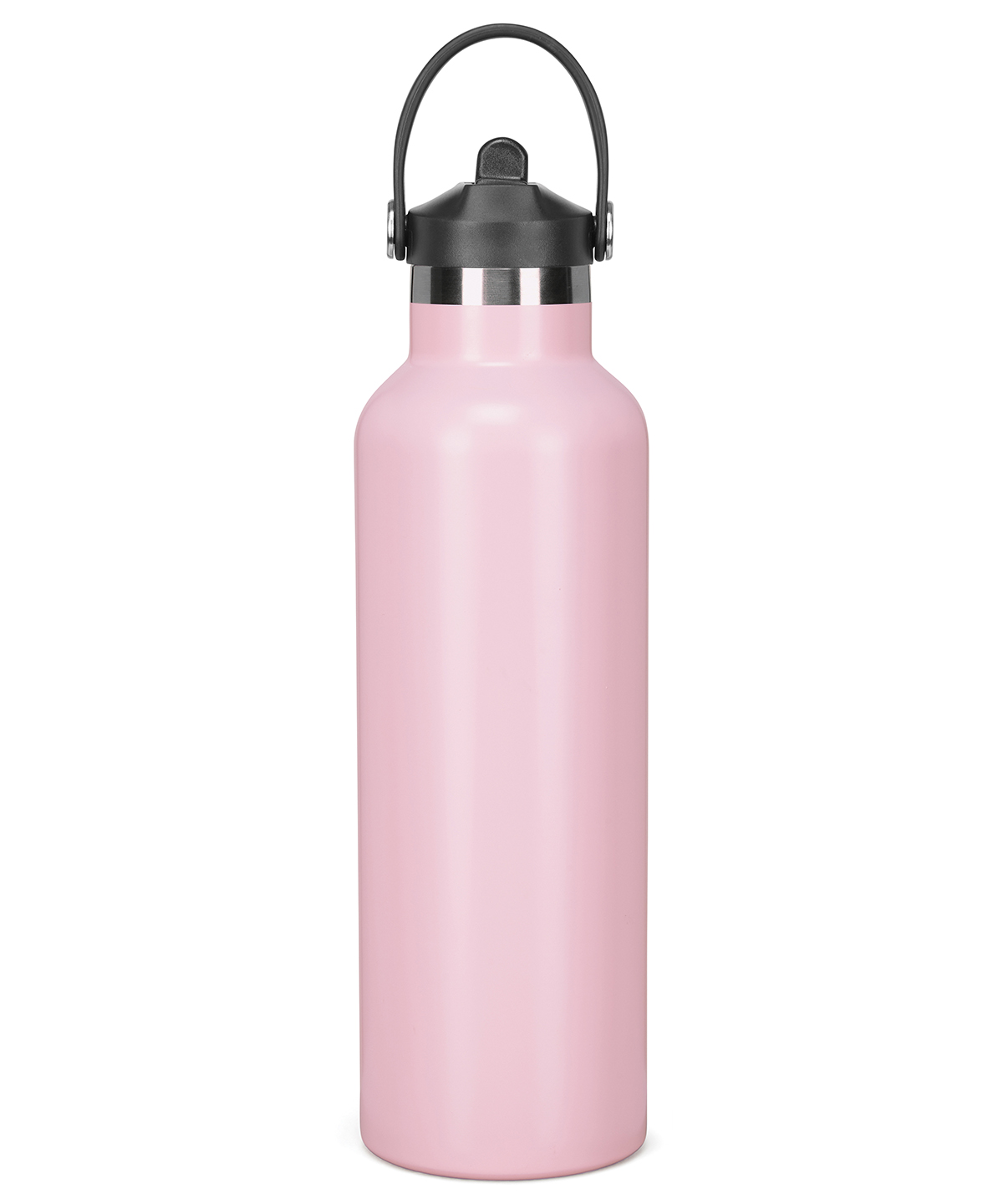 Tridri® vacuum sports water bottle with flip up straw, front