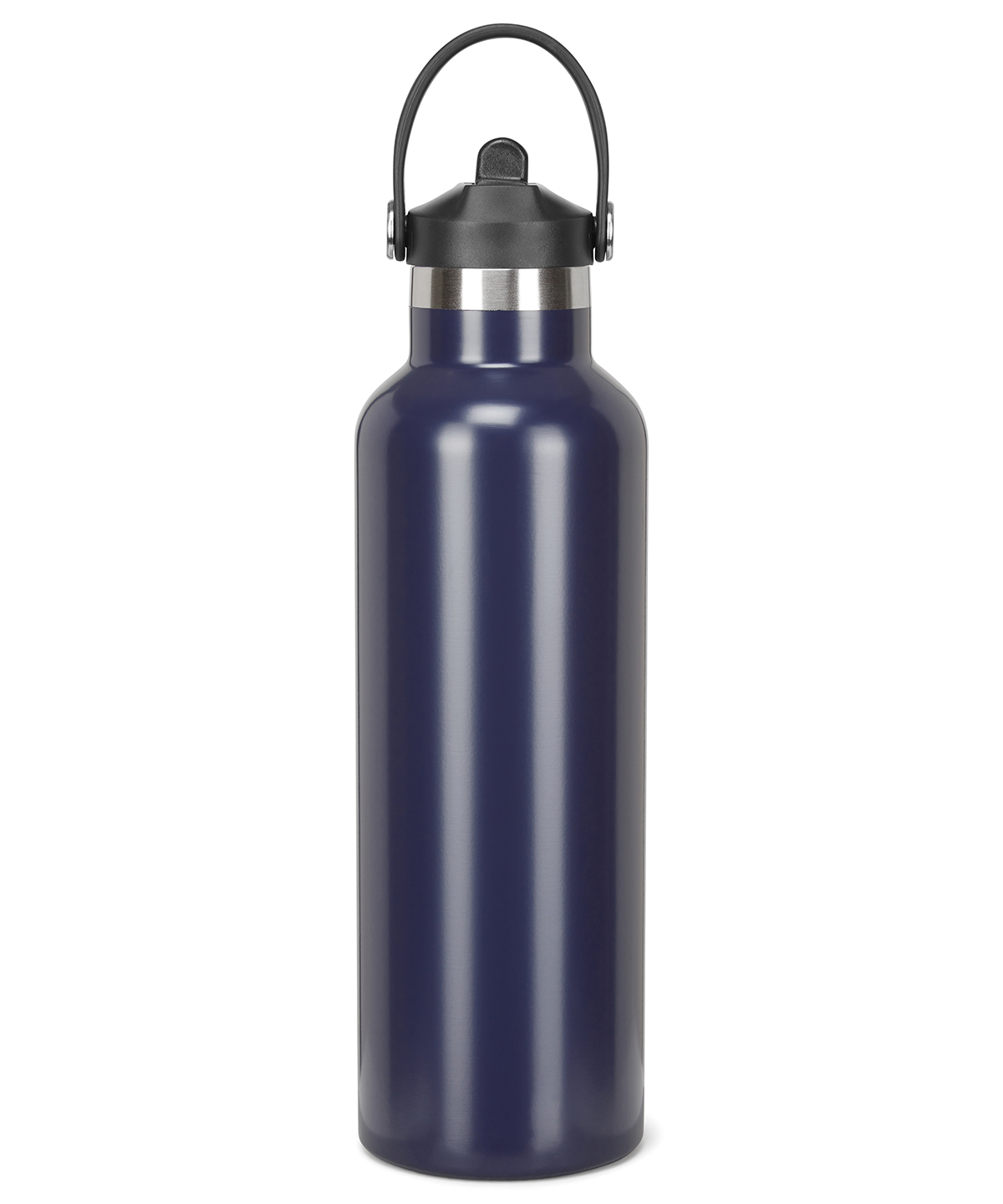 Tridri® vacuum sports water bottle with flip up straw, front