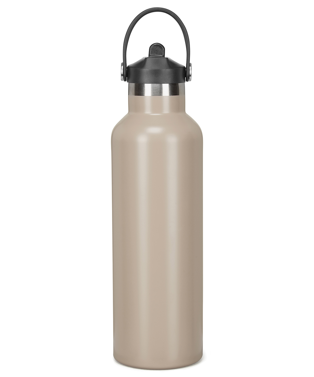 Tridri® vacuum sports water bottle with flip up straw, front