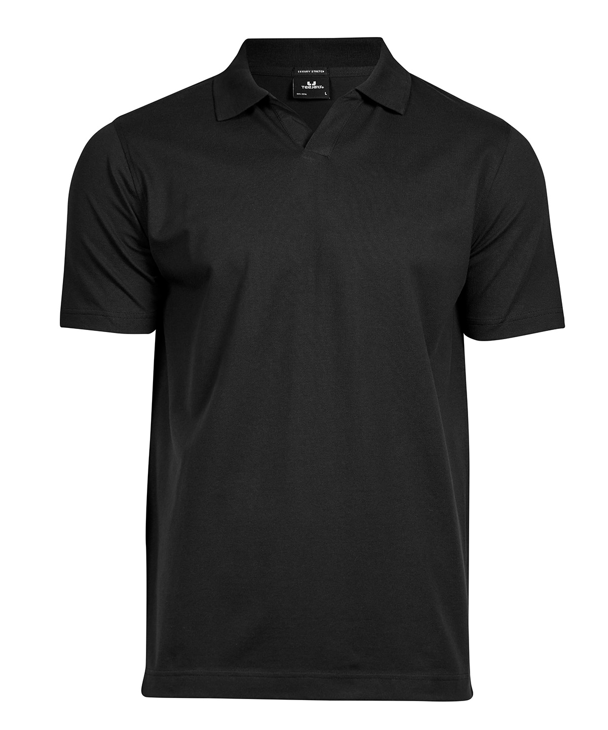 Luxury stretch v-neck polo (1404) image 2