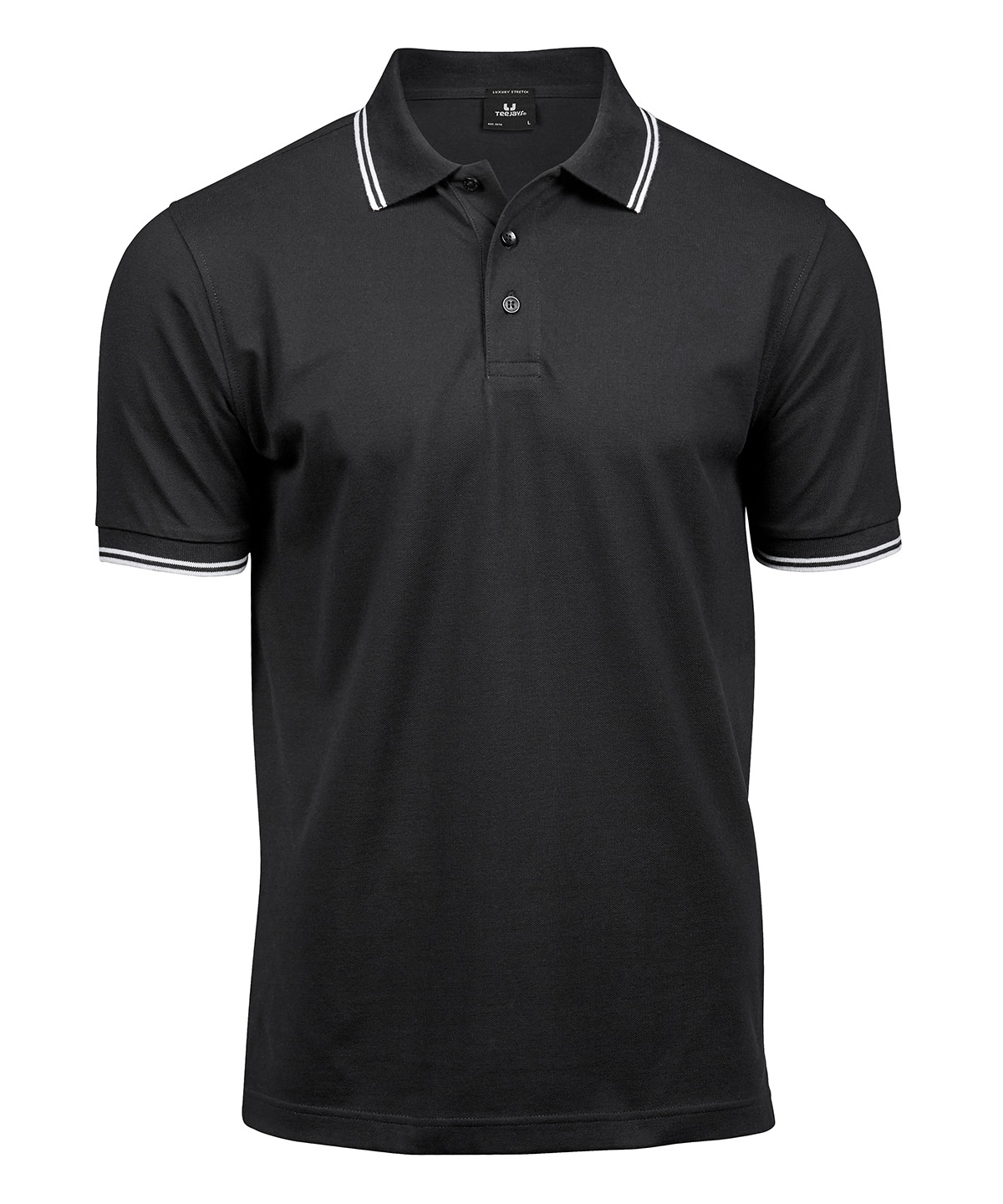 Luxury stripe stretch polo (1407) image 2