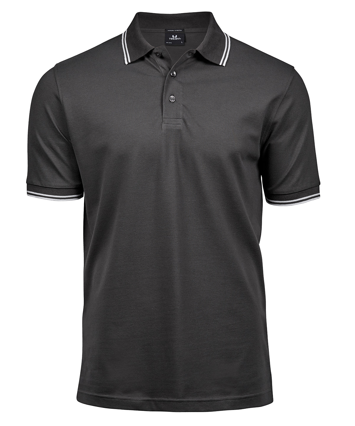 Luxury stripe stretch polo (1407) image 3