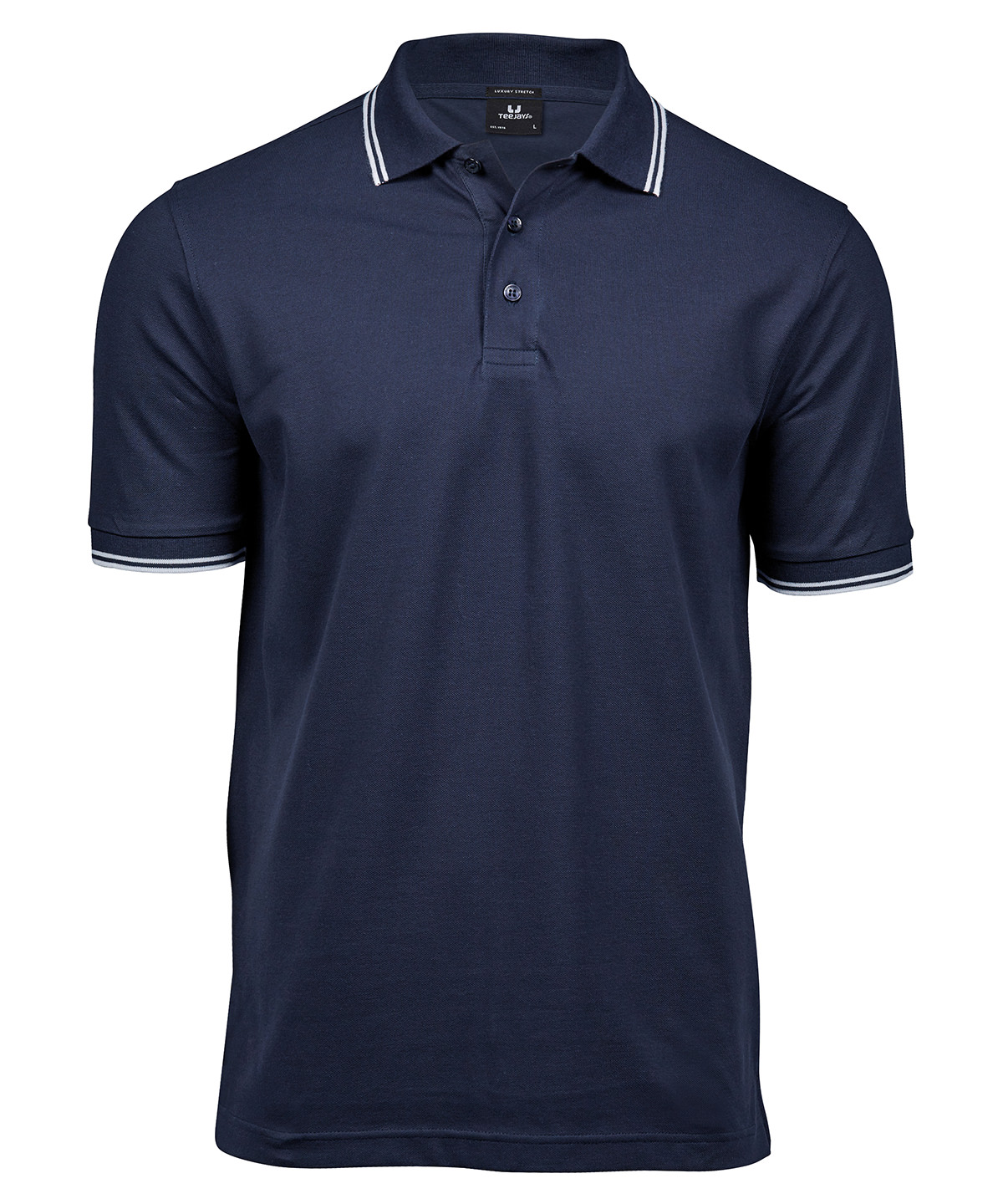 Luxury stripe stretch polo (1407) image 4