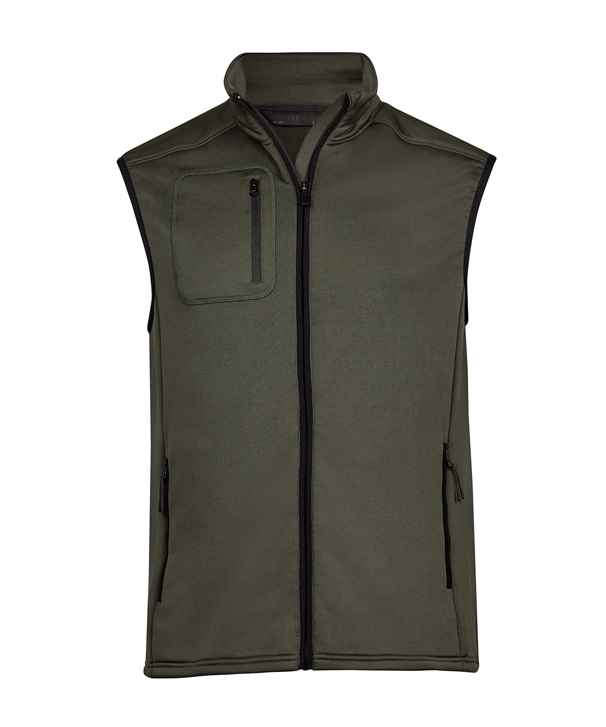 Stretch fleece bodywarmer (9104) - Deep Green - XS