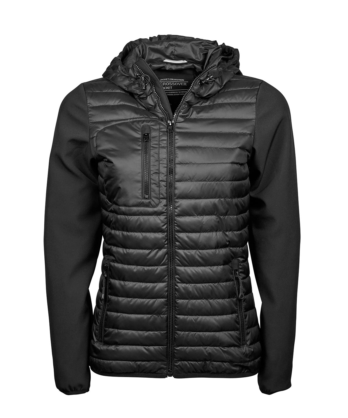 Women’s hooded crossover jacket (9629) image 2