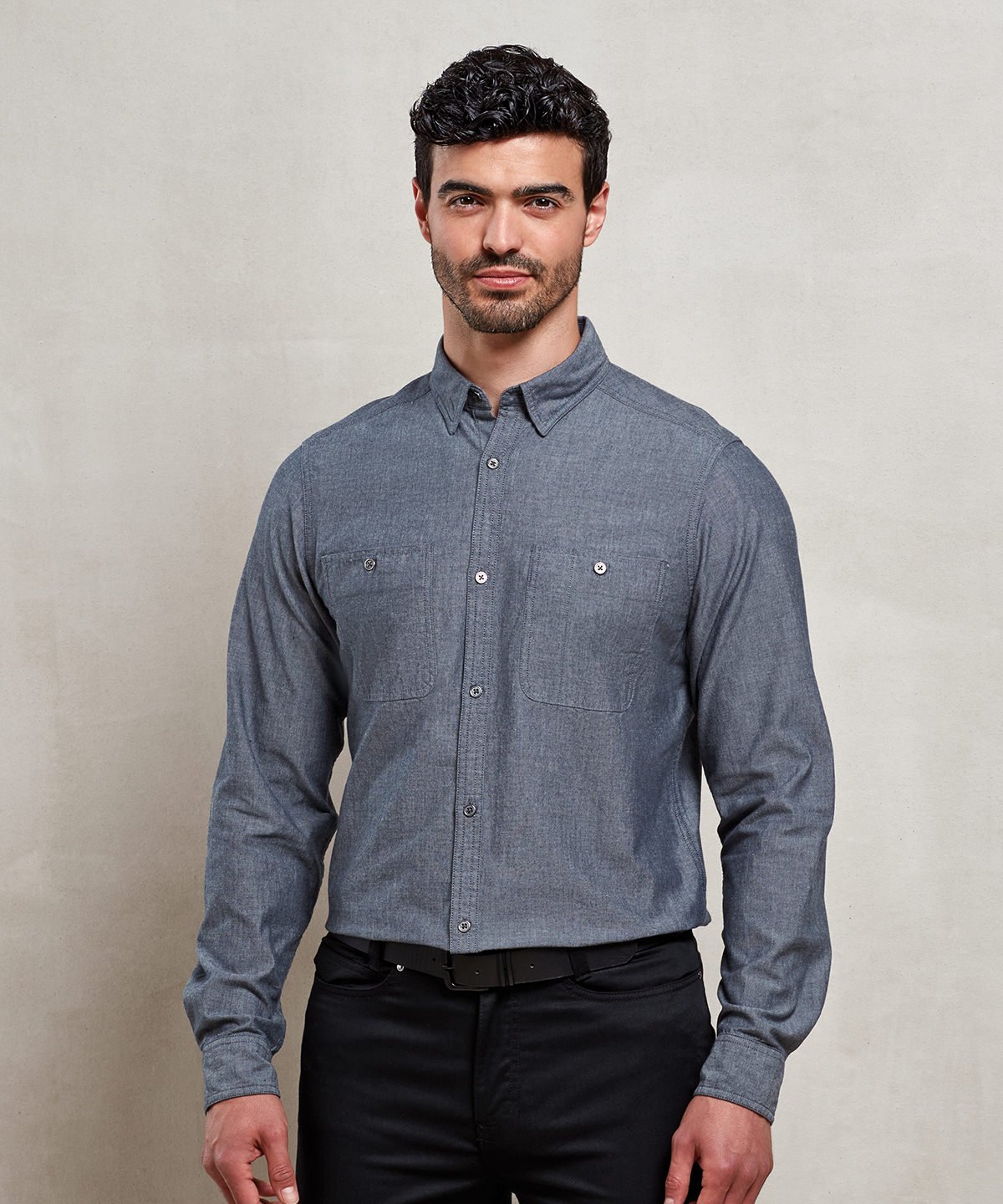 Picture of Men’s Chambray shirt, organic and Fairtrade certified