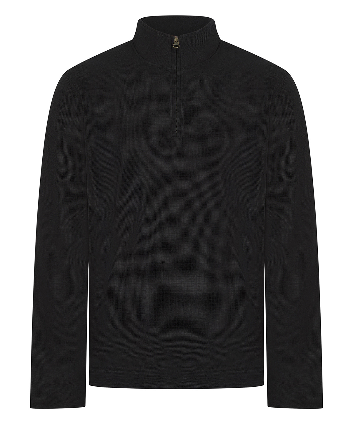Front Row Premium piqué 1/4-zip top BLAC M