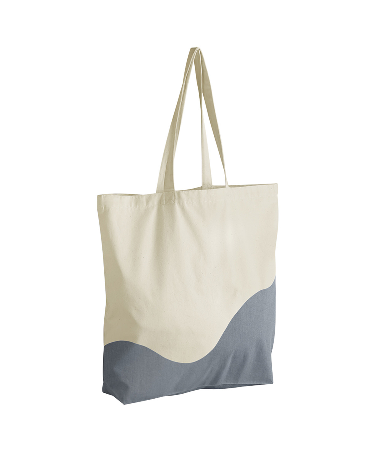 Organic cotton wave print maxi tote image 2