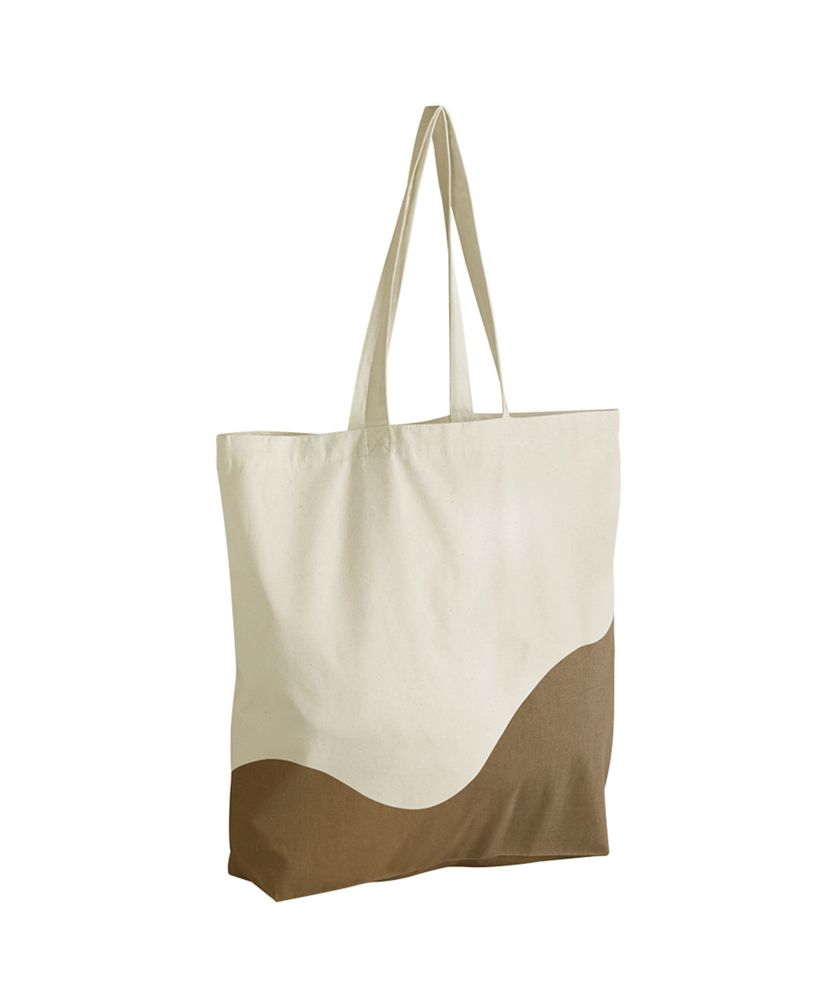 Organic cotton wave print maxi tote image 3