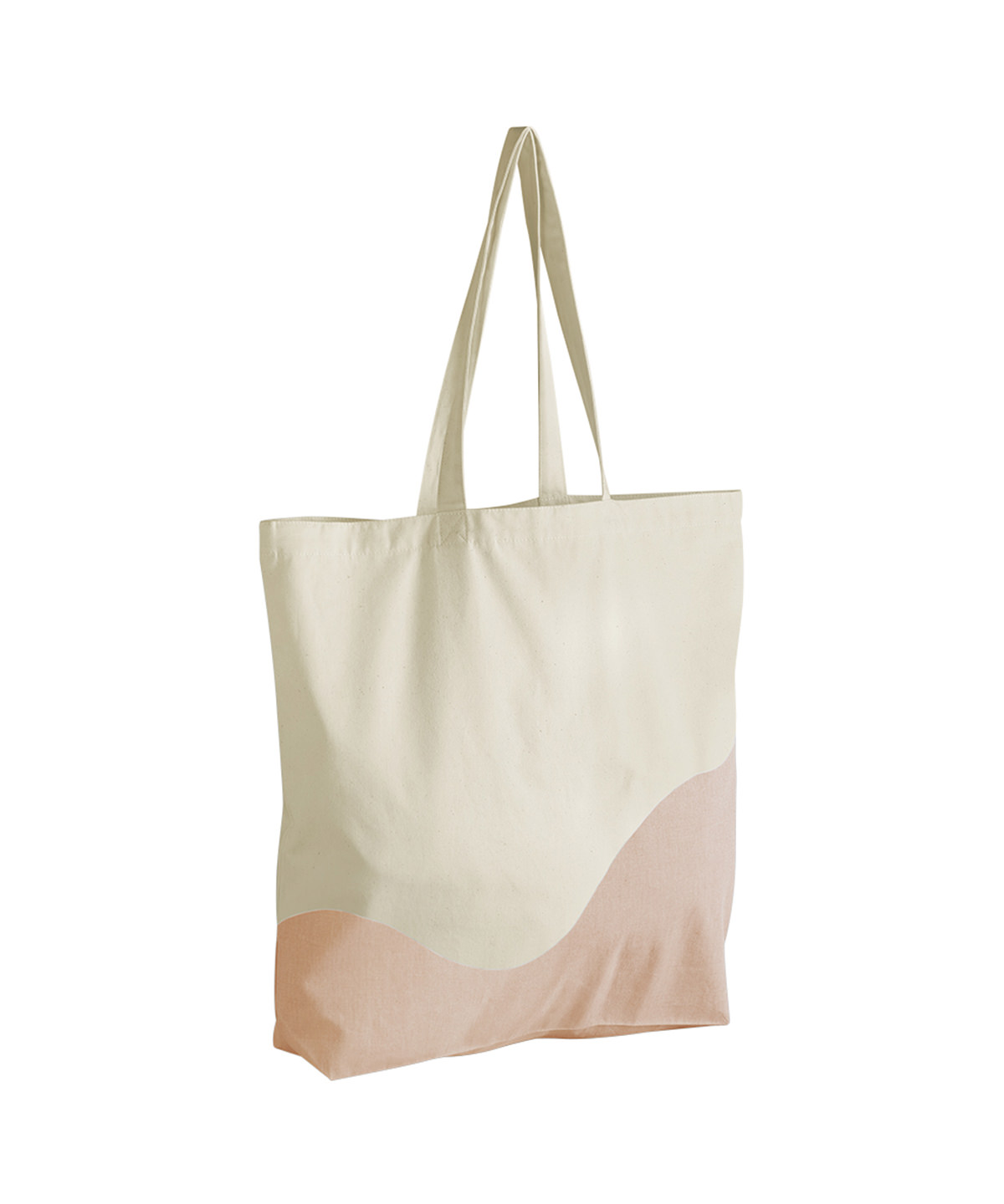 Organic cotton wave print maxi tote image 5