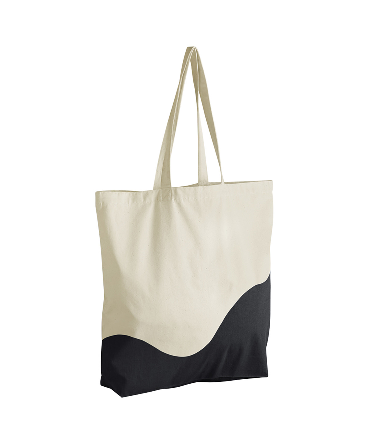 Organic cotton wave print maxi tote image 6