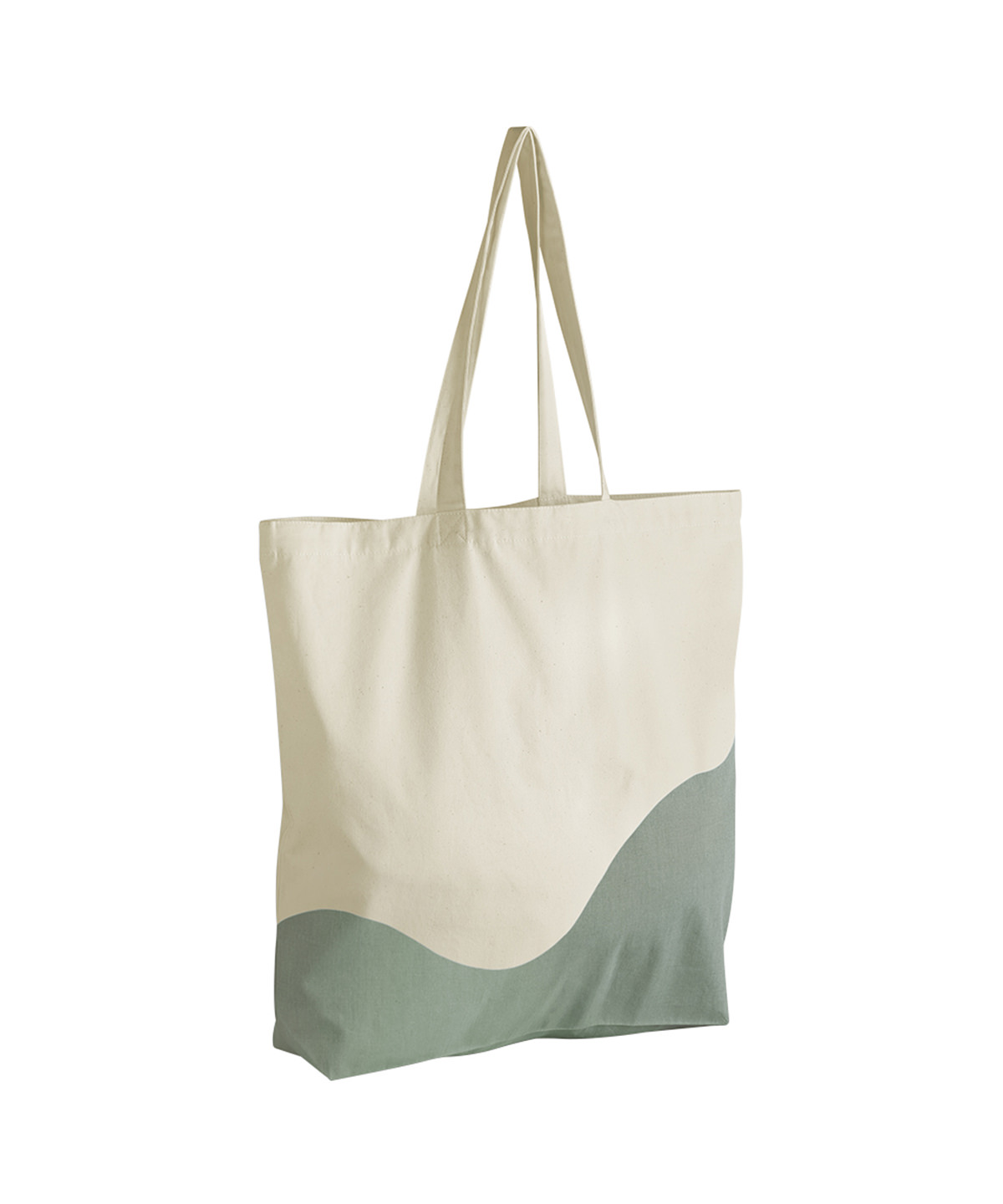 Organic cotton wave print maxi tote image 4