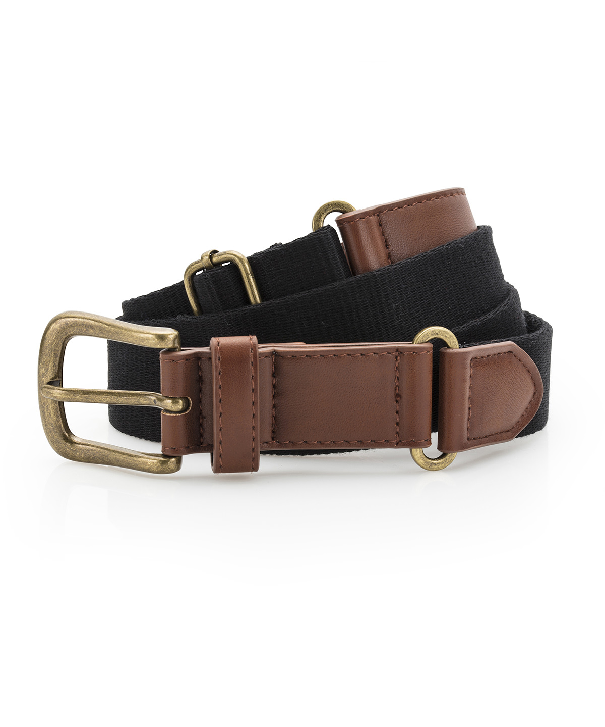 Faux leather and canvas belt Faux leather and canvas belt