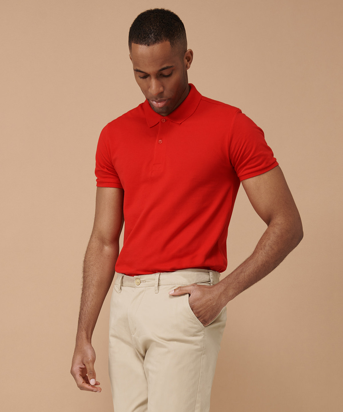 Picture of Stretch chinos with flex waistband