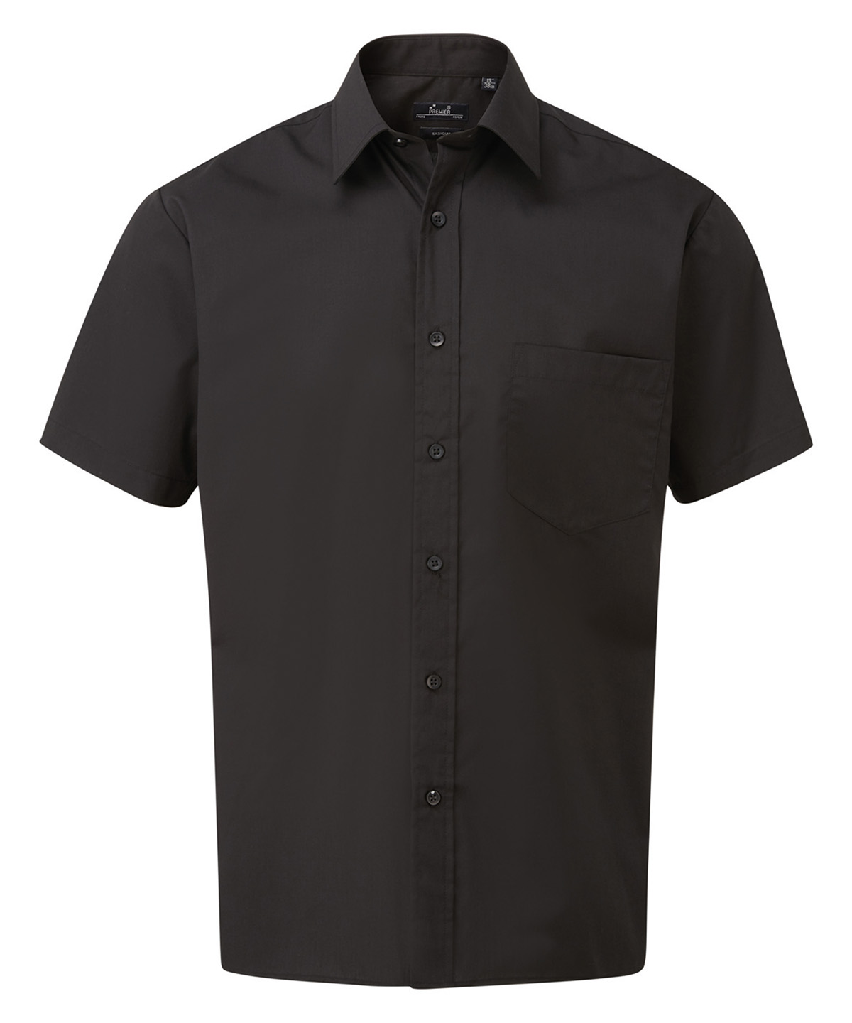 Short sleeve poplin shirt, front