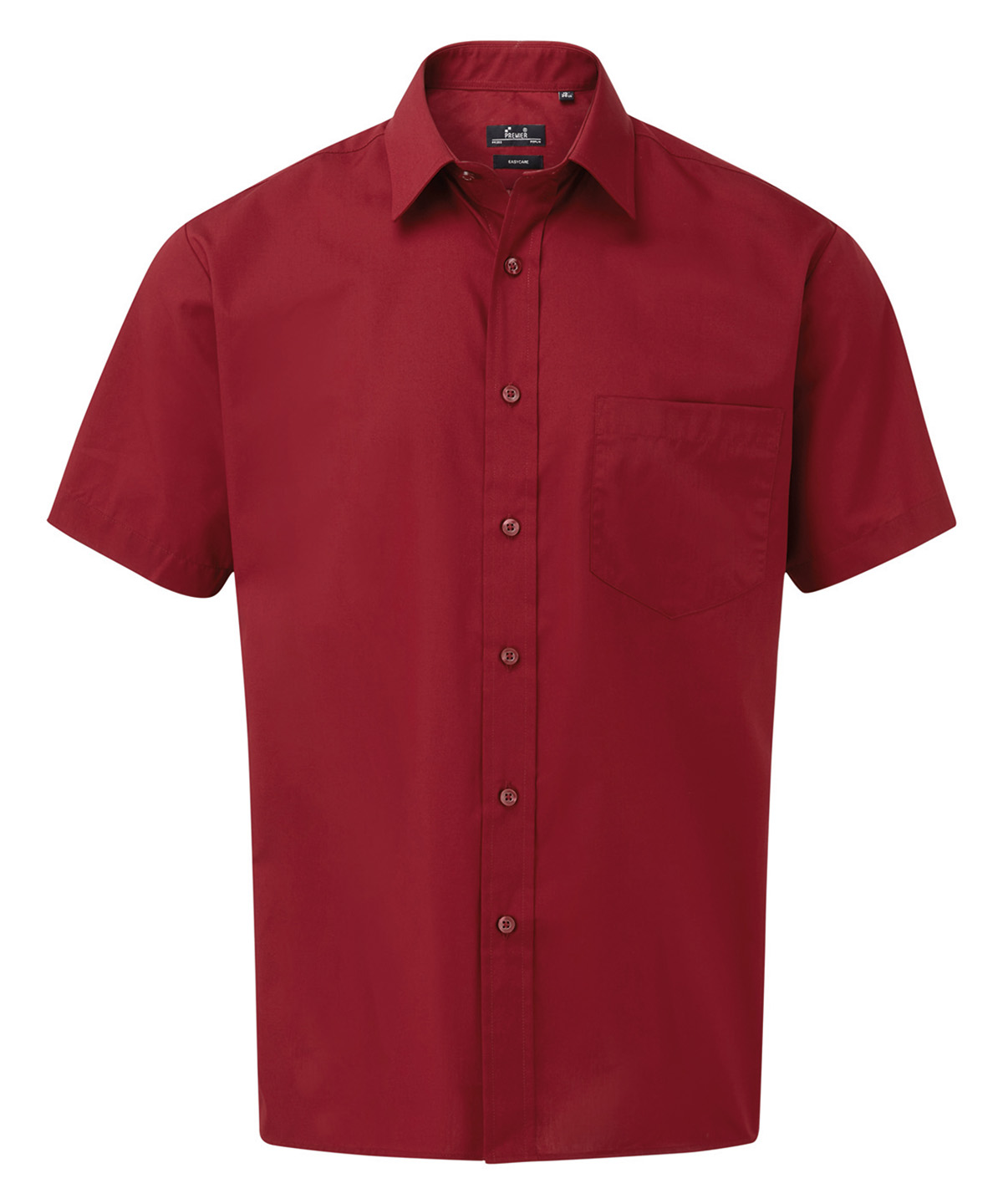 Short sleeve poplin shirt, front