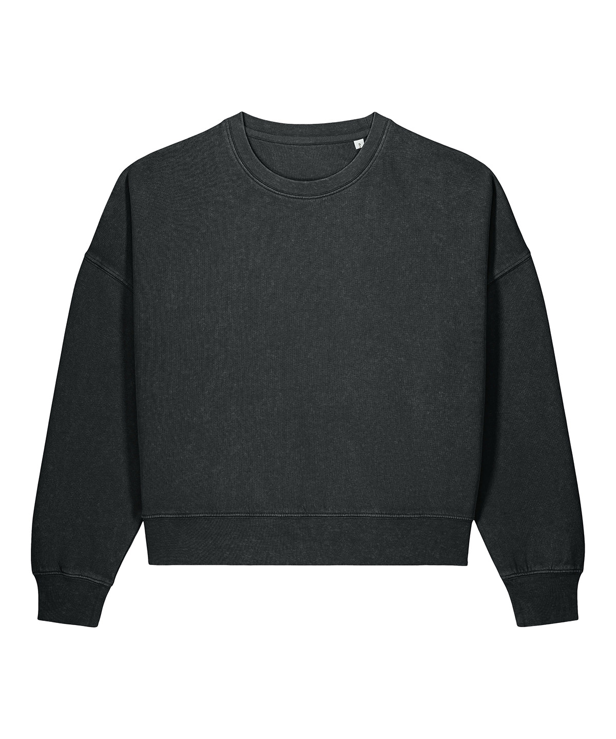 Stanley/Stella Stella Alma Vintage Sweatshirt STSW284 in Garment Dyed Black Rock