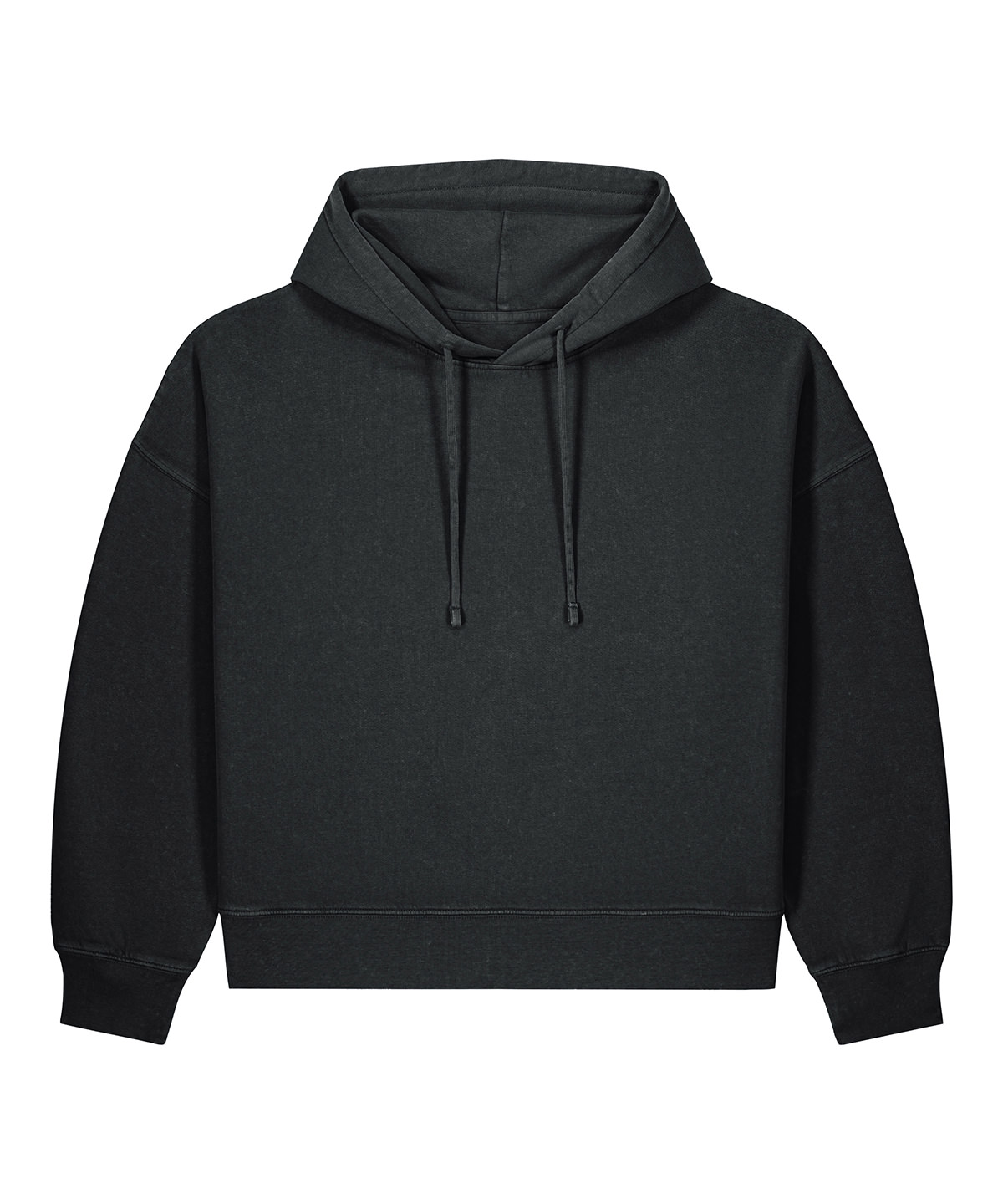 Stanley/Stella Stella Nora Vintage Hoodie STSW285 in Garment Dyed Black Rock