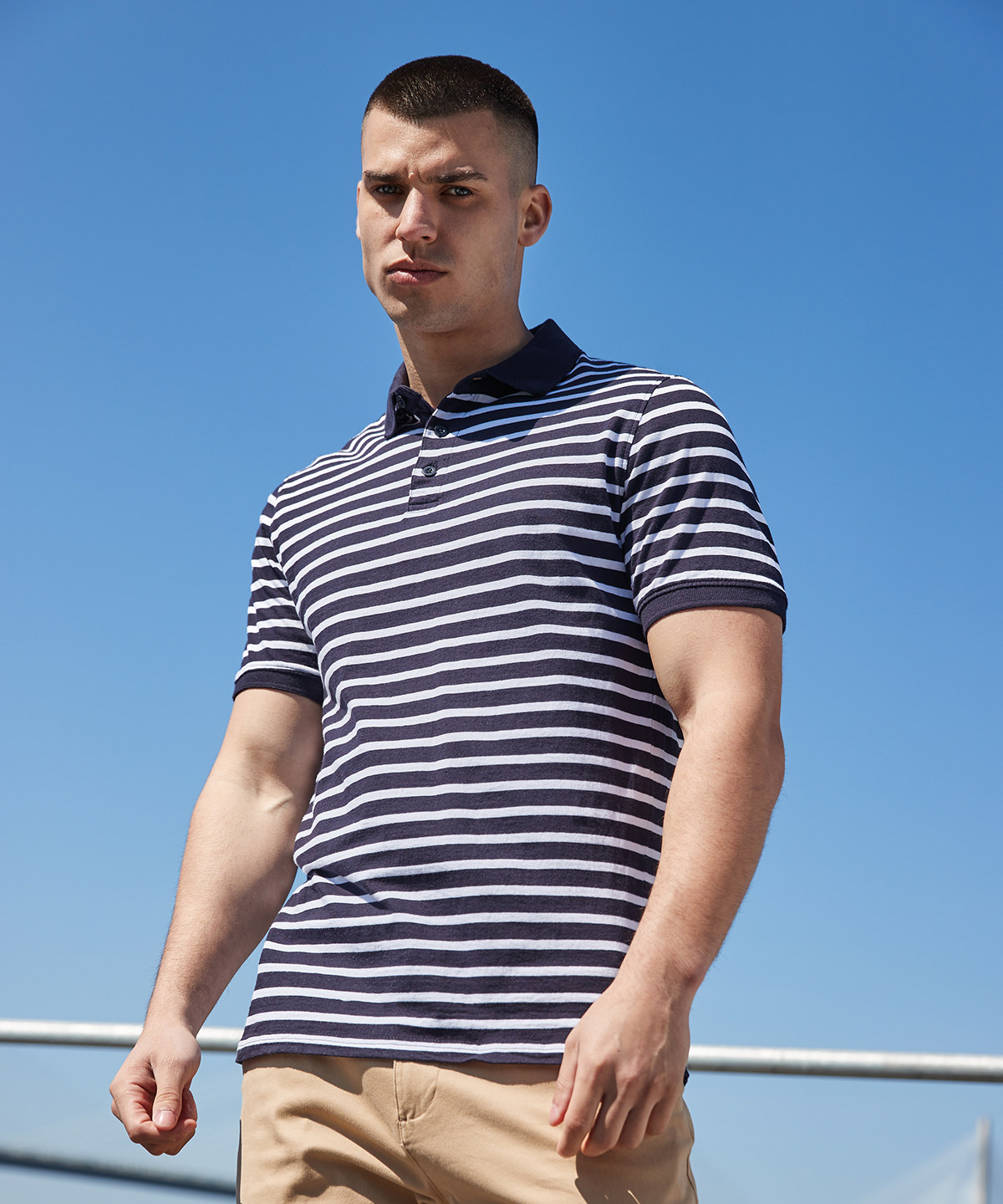 Picture of Striped Jersey polo shirt