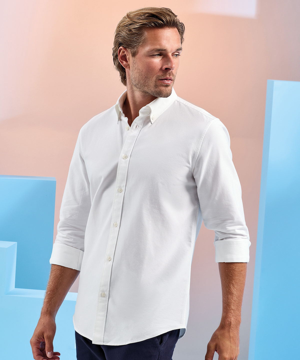 Men’s cotton long sleeve Oxford shirt Men’s cotton long sleeve Oxford shirt