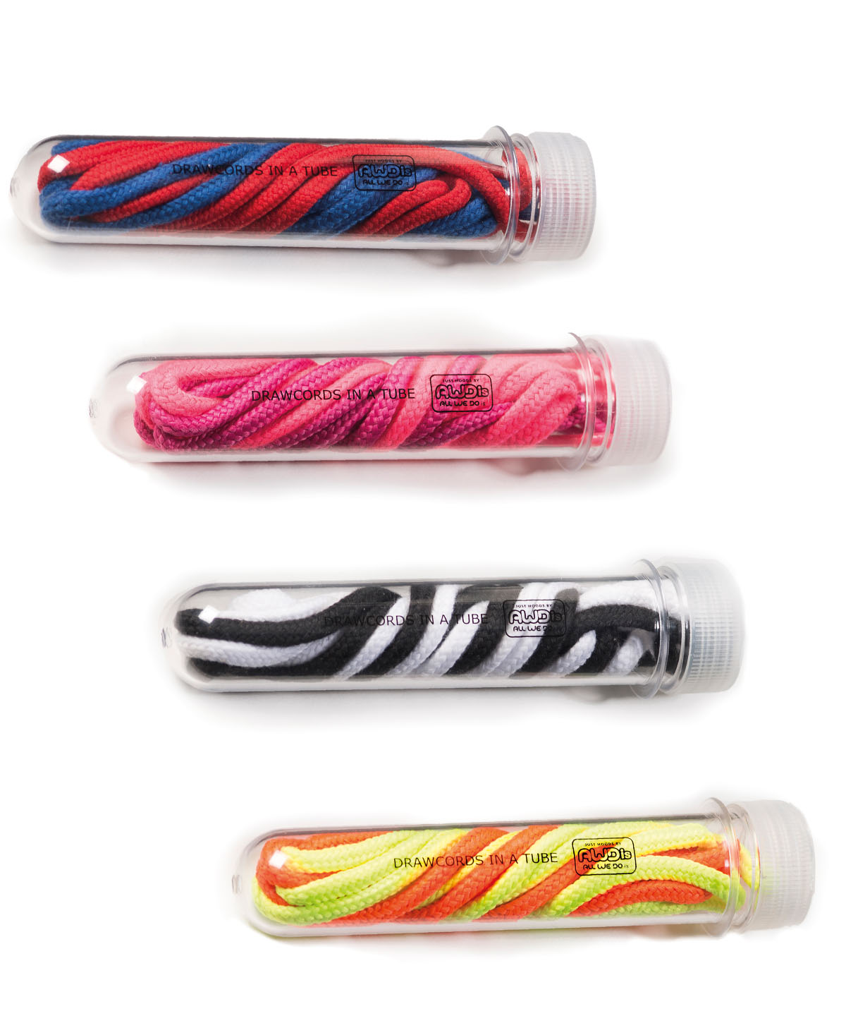Drawcords in a tube Drawcords in a tube