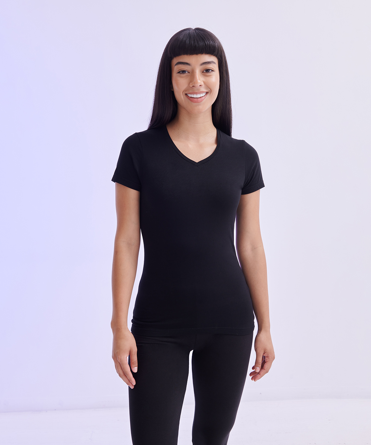 Picture of Feel good women's stretch v-neck t-shirt