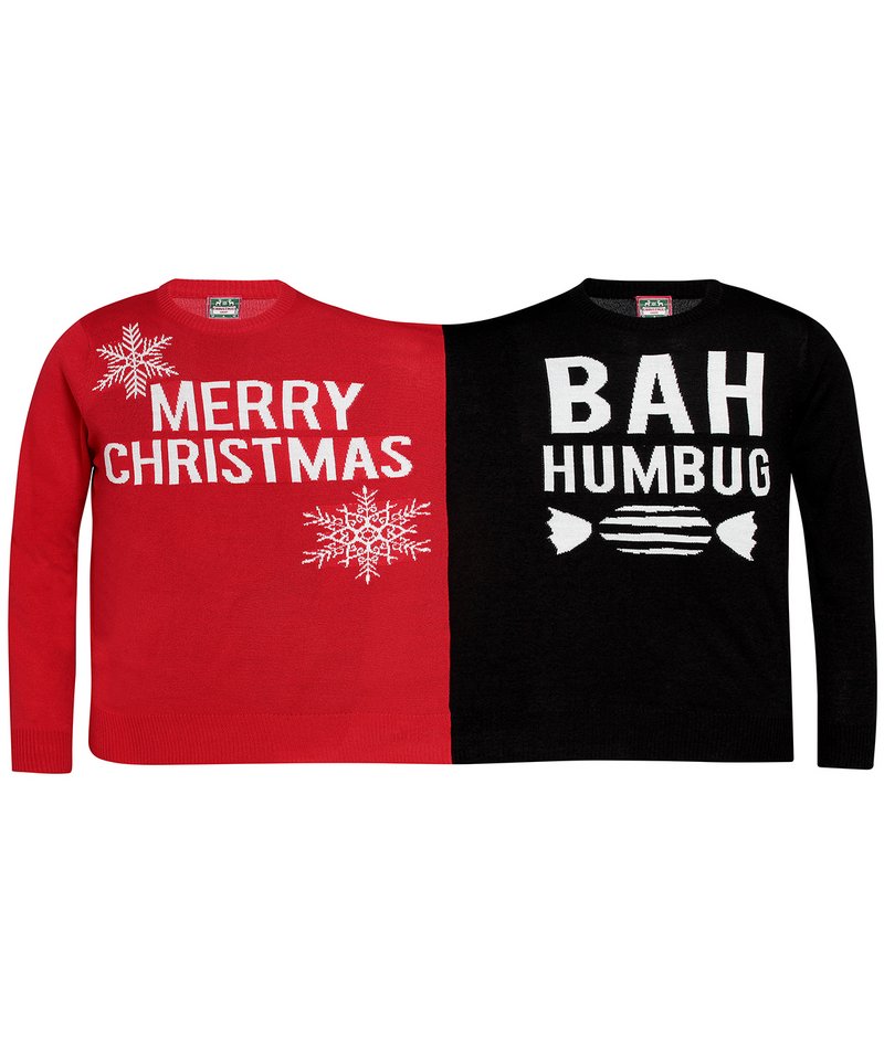 Picture of Adults Double Merry Christmas/Bah Humbug Christmas Jumper