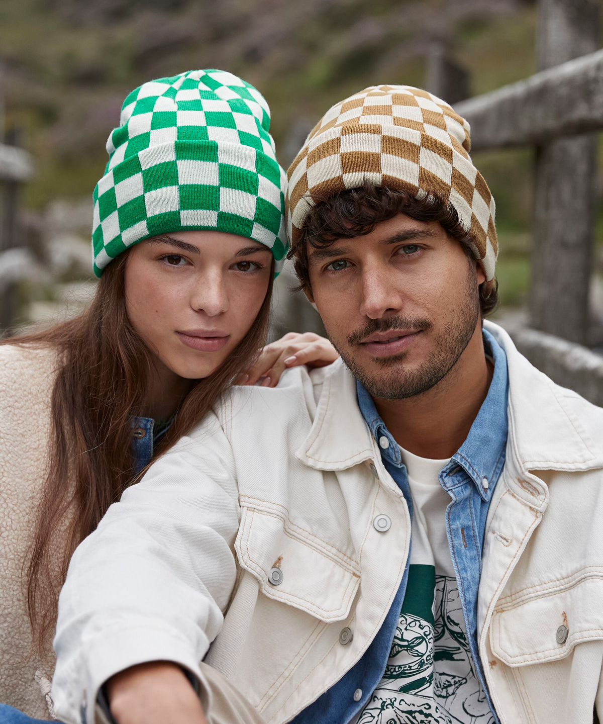 Checkerboard beanie BC531