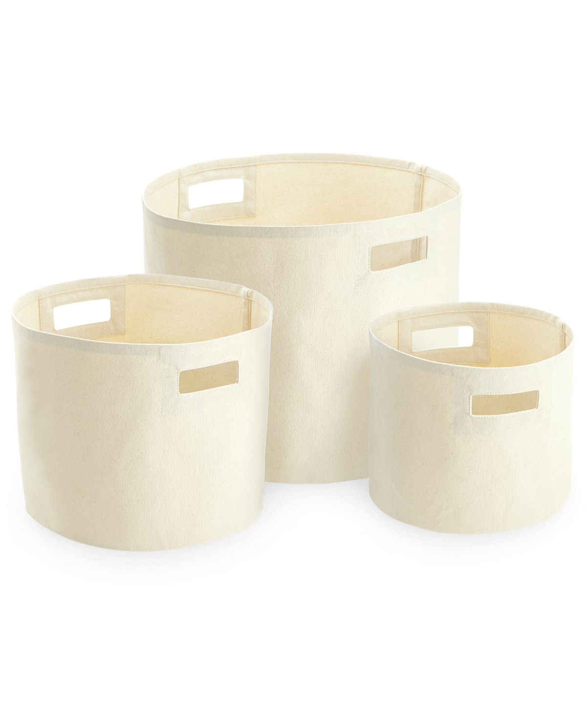 Canvas Storage Tubs Natural Size Large