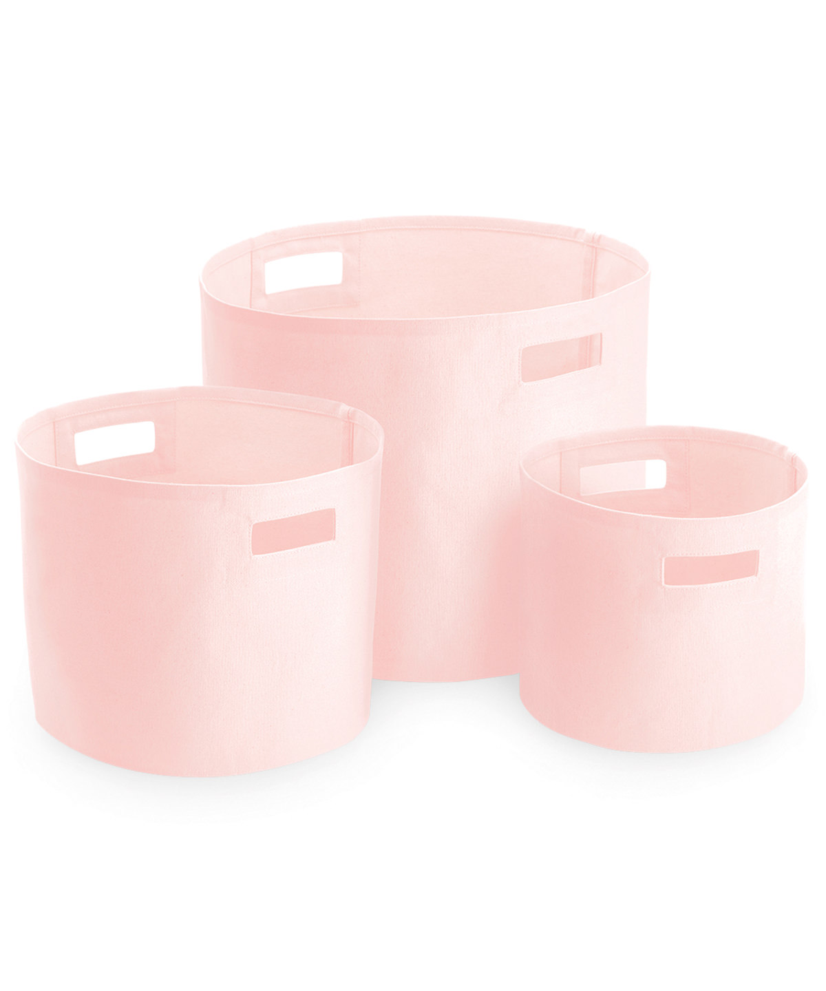 Canvas Storage Tubs Pastel Pink Size Large