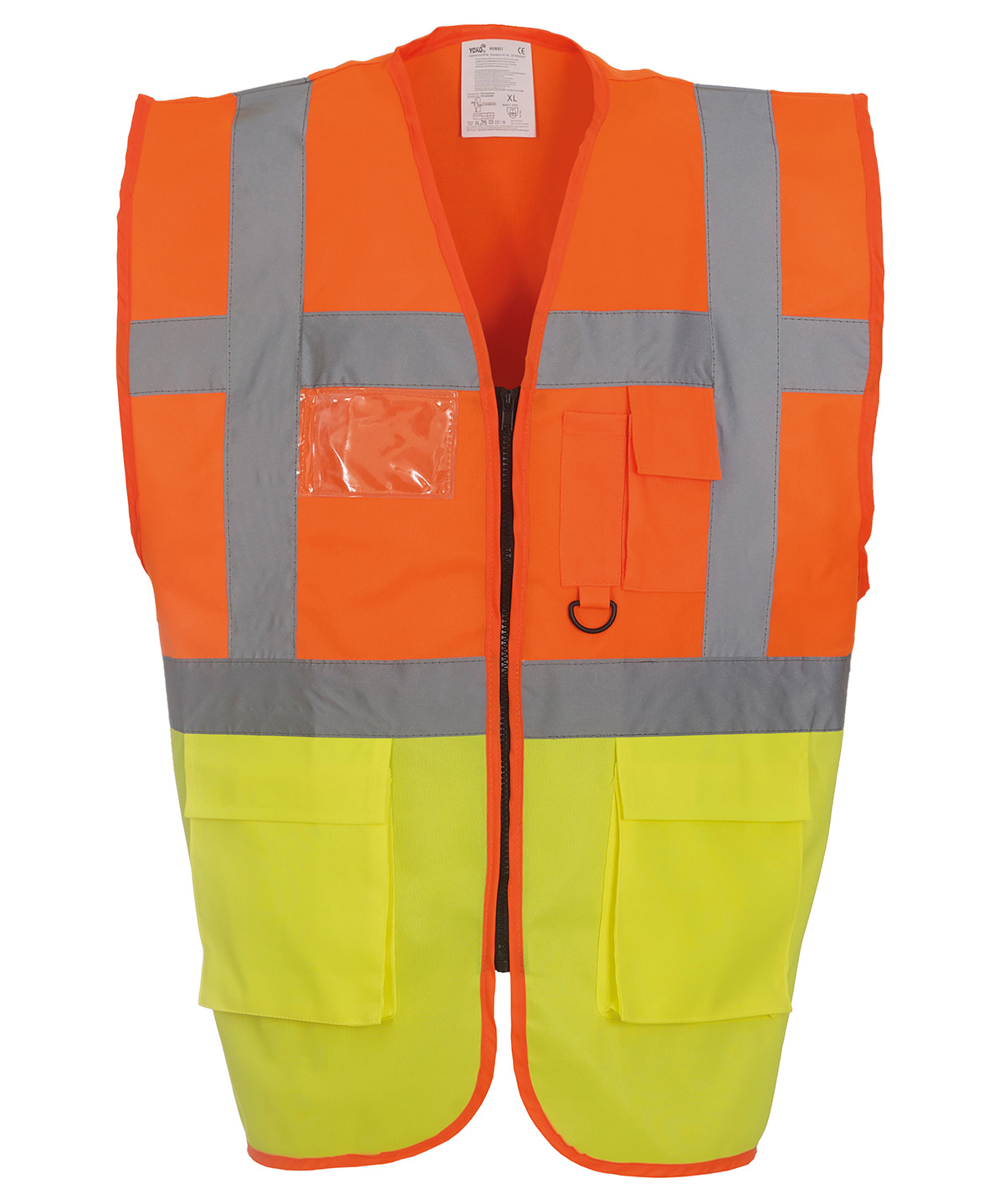 Multifunctional Executive Hi-Vis Waistcoat (Hvw801) Orange/Yellow Size 2XLarge