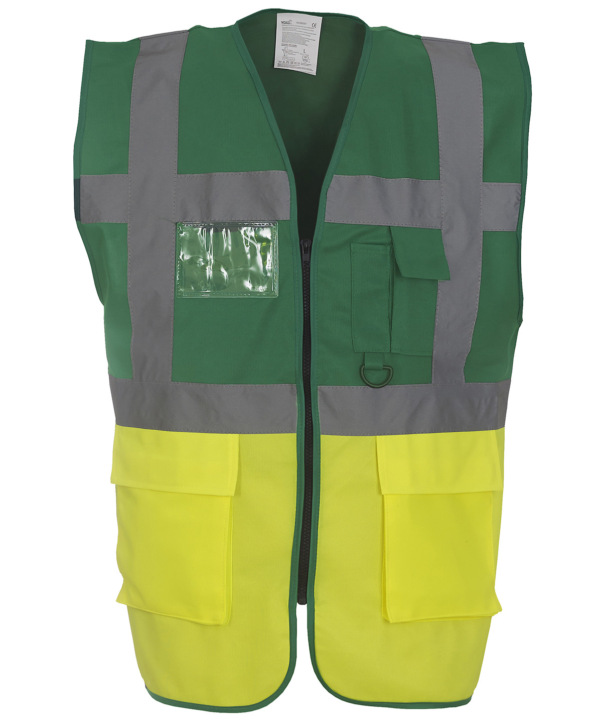 Multifunctional Executive Hi-Vis Waistcoat (Hvw801) Paramedic Green/Yellow Size 3XLarge