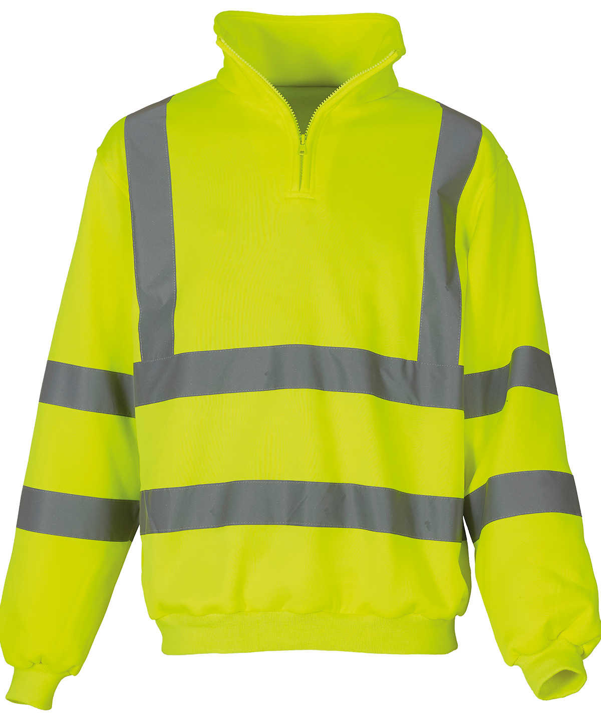 Hi-Vis ? Zip Sweatshirt (Hvk06) Yellow Size 2XLarge