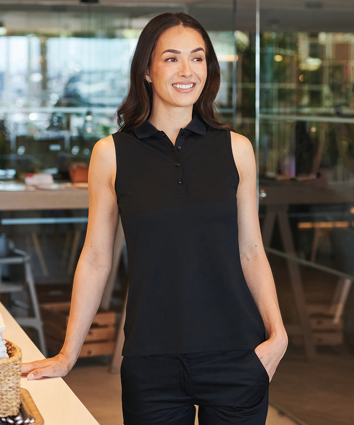Women's sleeveless Coolplus(R) polo shirt