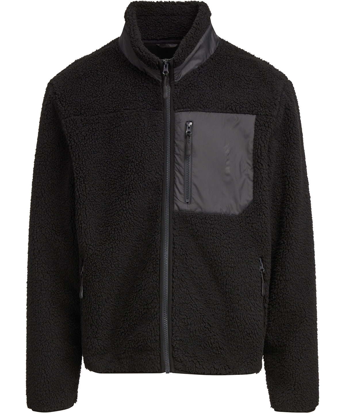 Build Your Brand Bonded sherpa jacket BLAC M