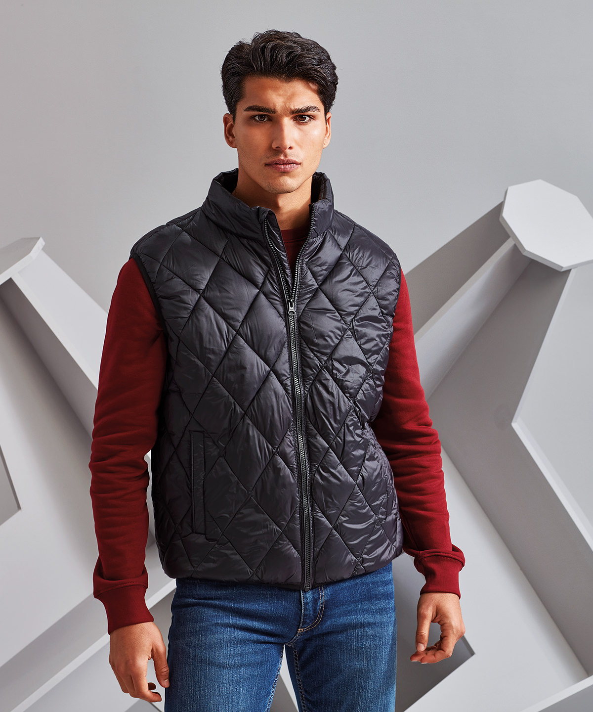 Diamond pane padded gilet Diamond pane padded gilet