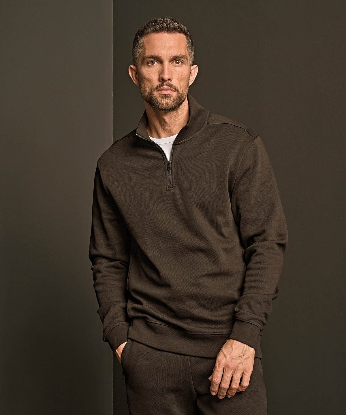 Ribbed interlock half-zip (5506) Ribbed interlock half-zip (5506)
