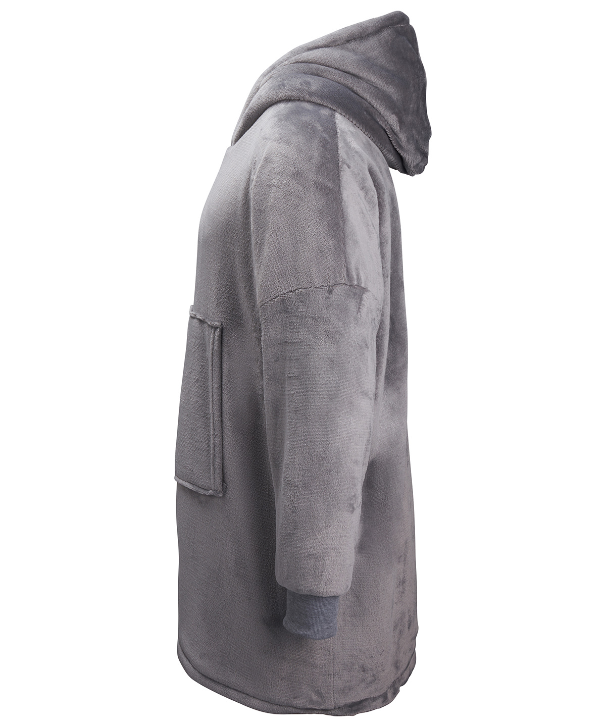 Ribbon Oversized Cosy Reversible Sherpa Hoodie Side View